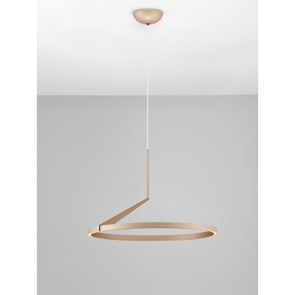 Lampadario LED oro rosa in alluminio con intensità regolabile ø 60 cm Tilia – Nova Luce-image-3