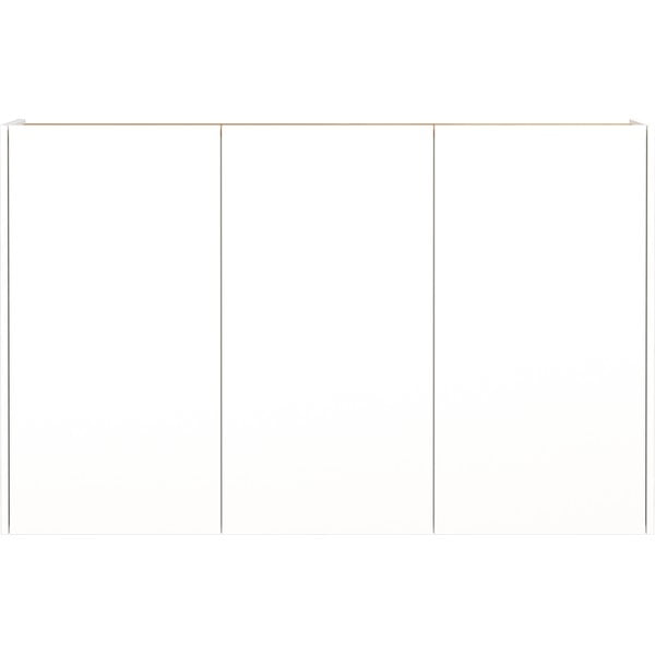 Armadietto bianco con effetto rovere da appendere 138x87x25 cm Libbiano – Germania-image-2