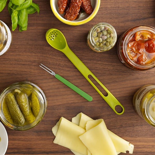 Cucchiaio verde con spiedino Scoop&Pick - Joseph Joseph-image-1