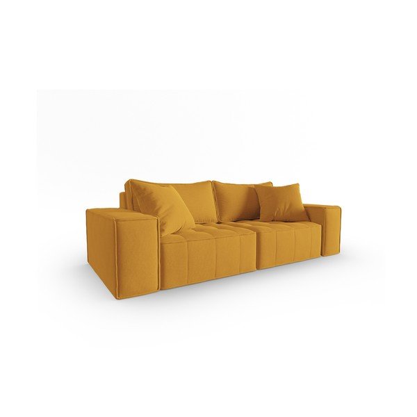 Divano giallo 212 cm Mike - Micadoni Home-image-2