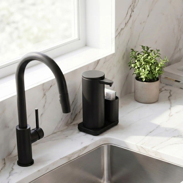 Supporto per detersivo automatico nero opaco in metallo – simplehuman-image-2