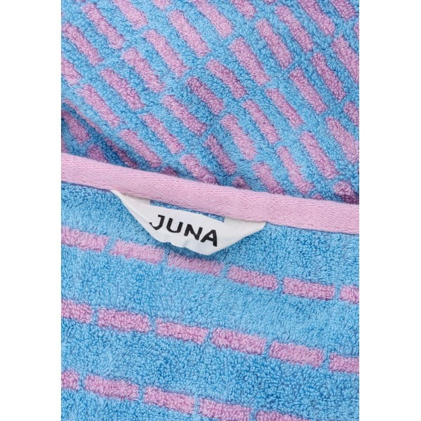 Asciugamano tipo terry blu/rosa in misto bambù 70x140 cm Nuance – JUNA-image-2