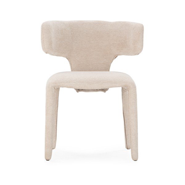 Sedia da pranzo beige imbottito Maca – MOME-image-1
