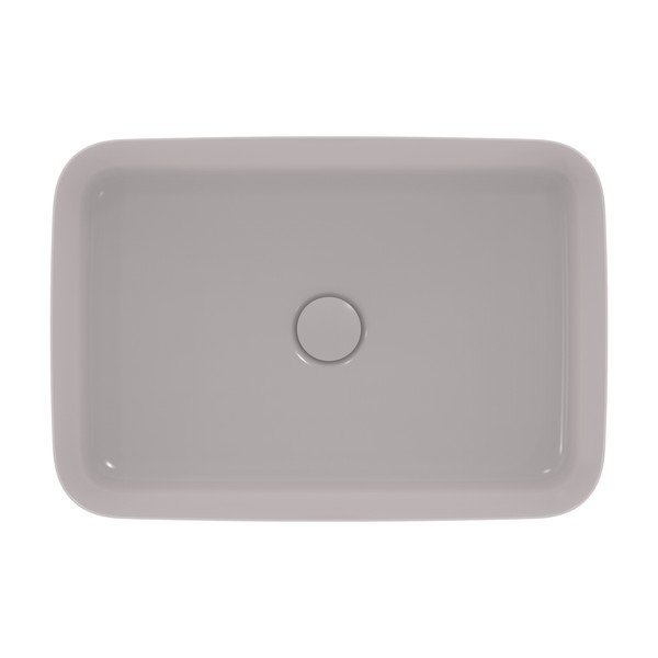 Lavabo in ceramica grigio chiaro 55x38 cm Ipalyss - Ideal Standard-image-2