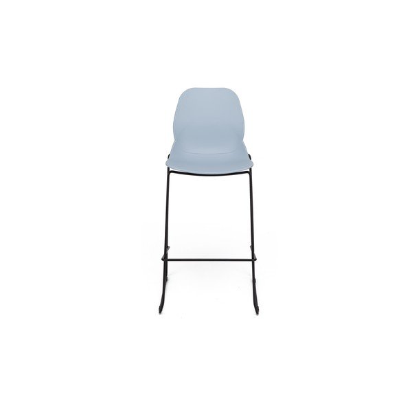 Set di 4 sedie da bar blu chiaro Greta - Marckeric