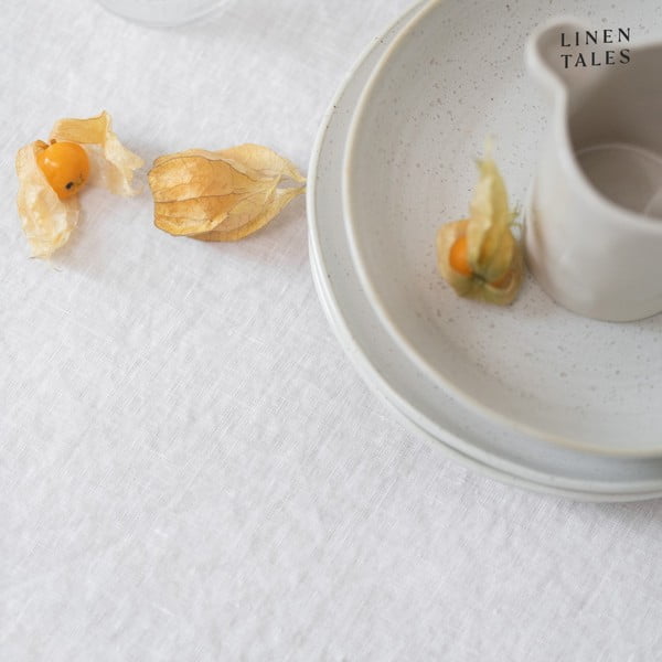 Tovaglia di lino 160x160 cm White - Linen Tales-image-3