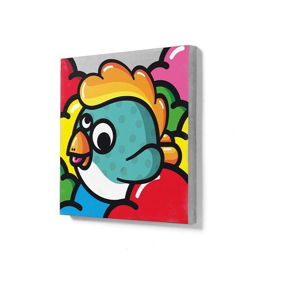 Pittura murale in cemento Vert, 50 x 50 cm Oiseau Volant - Lyon Béton-image-1