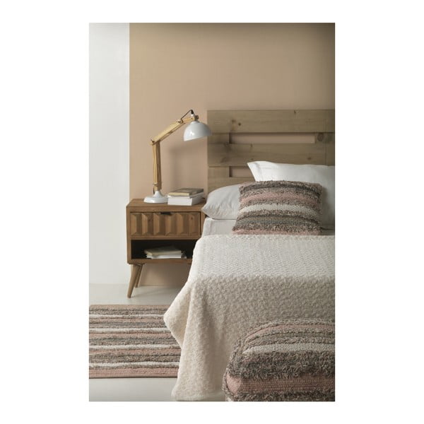 Pouf a fantasia grigio e rosa Ceylon - Geese-image-1