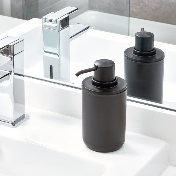 Dosatore di sapone nero , 335 ml Cade - iDesign-image-1