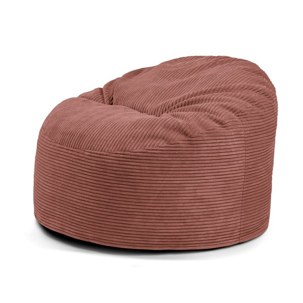Pouf a sacco per bambini color mattone con rivestimento in velluto a coste Om 85 – SLOWDOWN