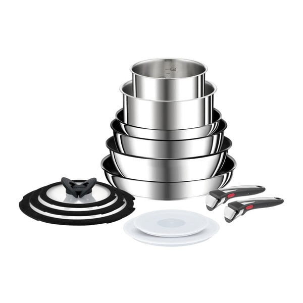 Set di pentole in acciaio inox 13 pezzi INGENIO Preference ON L9749432 - Tefal