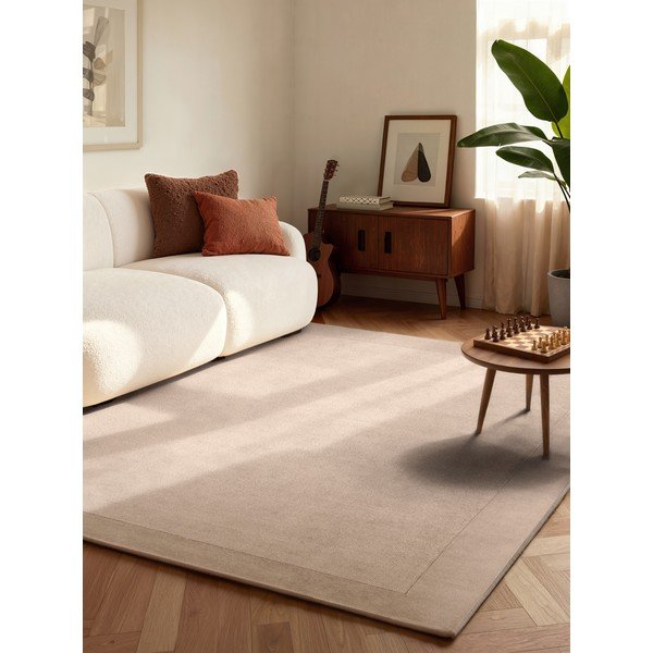 Tappeto beige in misto lana tessuto a mano 200x300 cm Kari – Villeroy&Boch-image-1