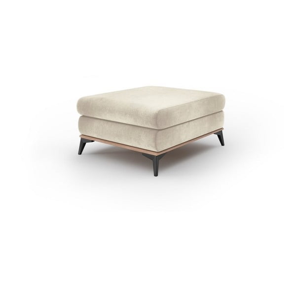 Pouf beige con rivestimento in velluto Astre - Windsor & Co Sofas