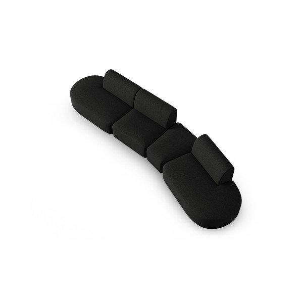 Divano nero 412 cm Shane - Micadoni Home-image-2