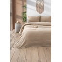 Set copriletto e federa in cotone beige 210x220 cm Sedef - Mijolnir