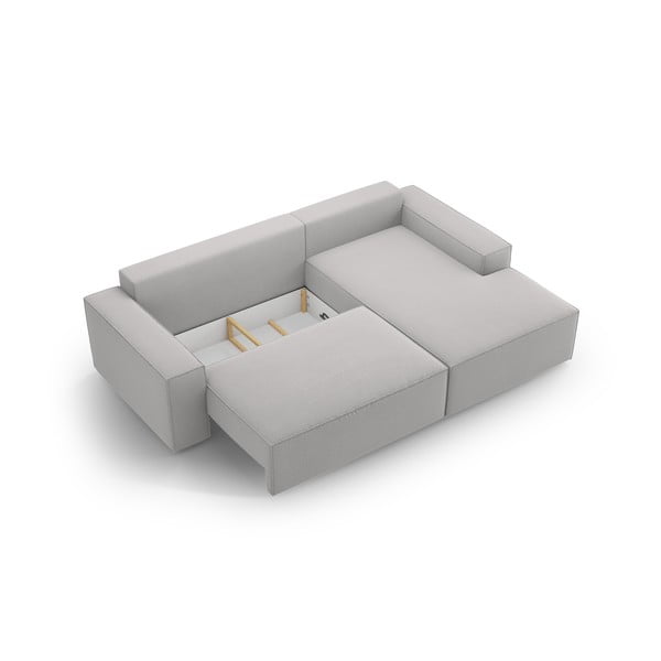 Divano letto angolare grigio chiaro (angolo destro) Jodie - Micadoni Home-image-4