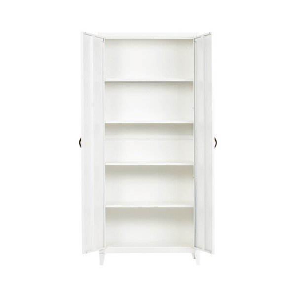 Armadio bianco Brock, larghezza 84 cm - WOOOD-image-2