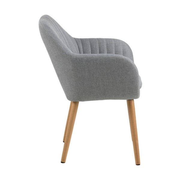 Sedia da pranzo grigio chiaro Emilia - Actona-image-1