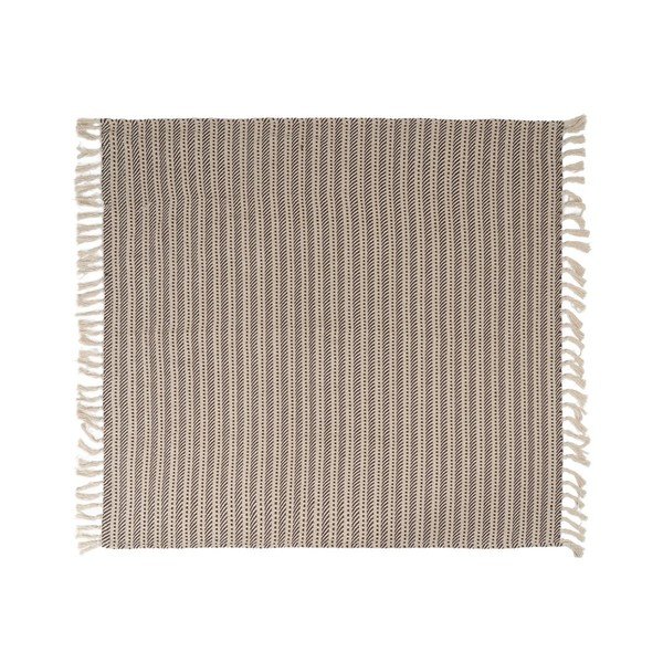 Coperta marrone-beige con fibre riciclate 125x150 cm - Ixia-image-3