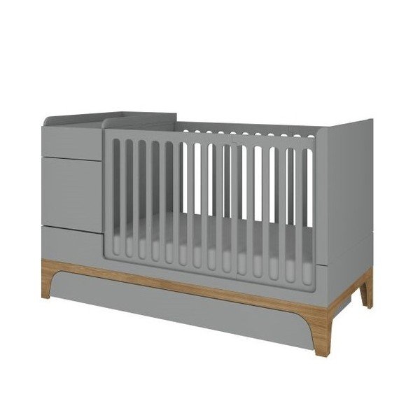 Lettino variabile UP grigio, 70 x 120 cm Up! - BELLAMY-image-3