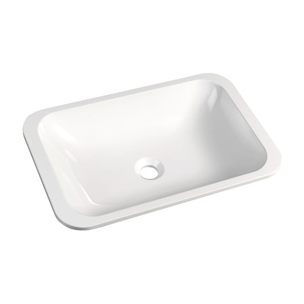 Lavabo bianco in composito minerale 55x36 cm Japura – Sapho