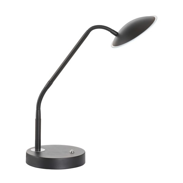 Lampada da tavolo a LED nera dimmerabile con paralume in vetro (altezza 60 cm) Tallri - Fischer & Honsel