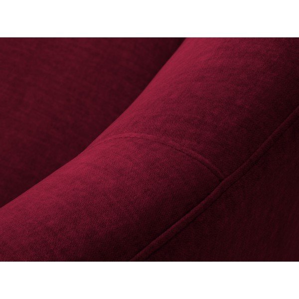 Divano asimmetrico in velluto bordeaux, a destra Debbie - Mazzini Sofas-image-1