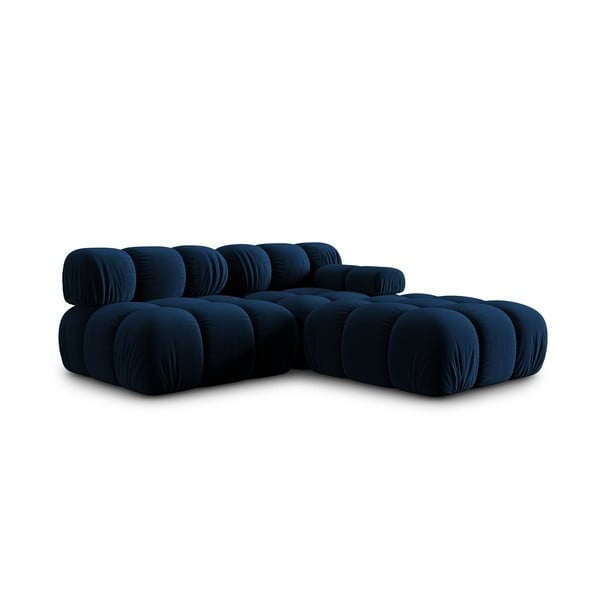 Divano in velluto blu 282 cm Bellis - Micadoni Home-image-4