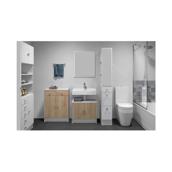 Mobile da bagno in legno di quercia Combi - TemaHome-image-2