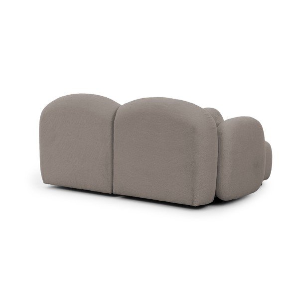 Divano angolare grigio (con penisola a sinistra/con chaise lounge) con rivestimento in bouclé Orbit – Ropez-image-3