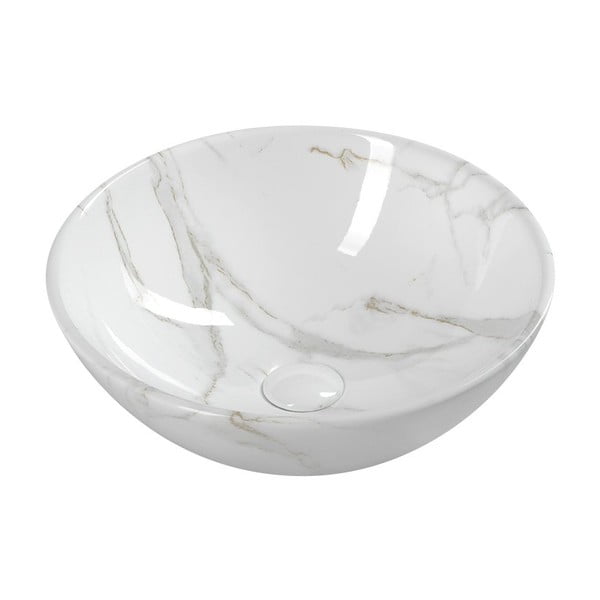 Lavabo rotondo bianco in ceramica ø 42 cm Dalma – Sapho