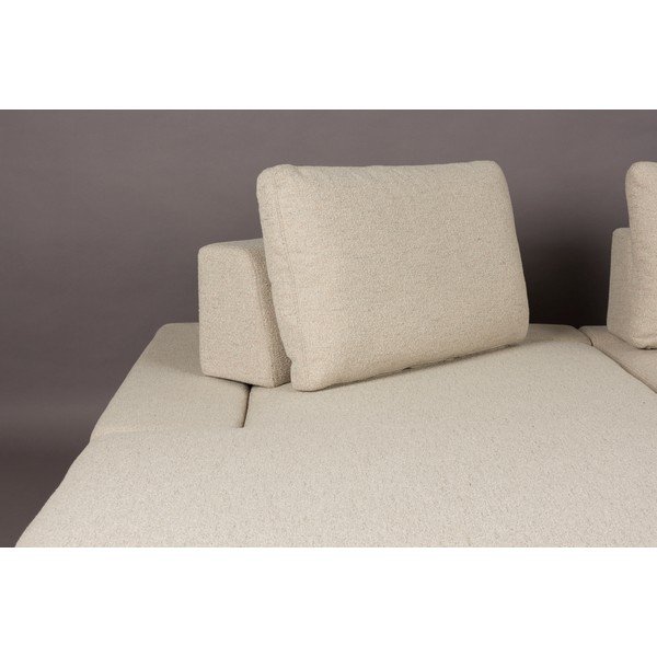 Divano angolare color crema (con penisola a sinistra) Shelly – Dutchbone-image-3