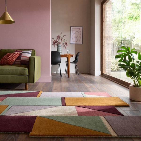 Tappeto in lana tessuto a mano 200x290 cm Shuffle Shaped – Flair Rugs-image-1