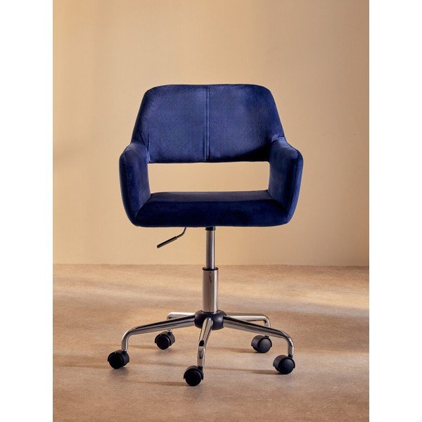 Sedia da ufficio blu imbottito Brent – Premier Housewares-image-4