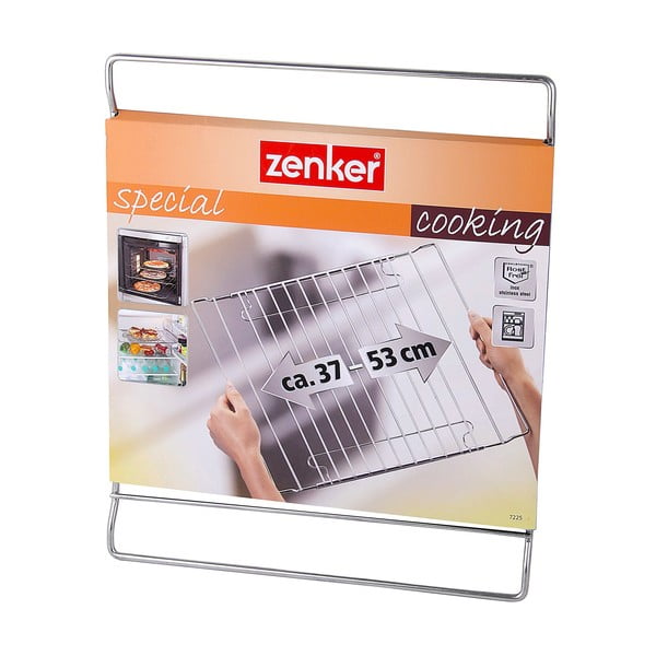 Cremagliera da forno regolabile in acciaio inox Bake, 37 - 57 x 32,5 cm - Zenker-image-2