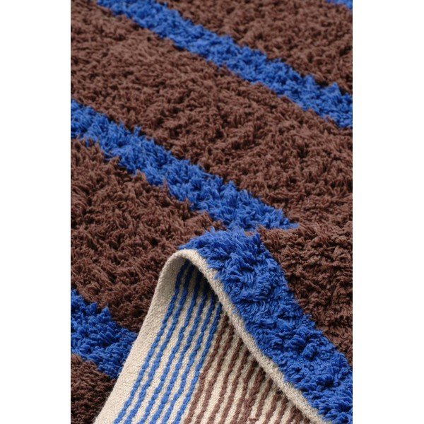 Tappeto blu/marrone in cotone 200x300 cm Mika – Jotex-image-2