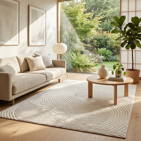 Tappeto crema 120x170 cm Zephyr - ESTE-image-1