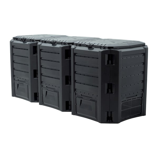 Composter nero in set da 3 400 l Compogreen - Prosperplast