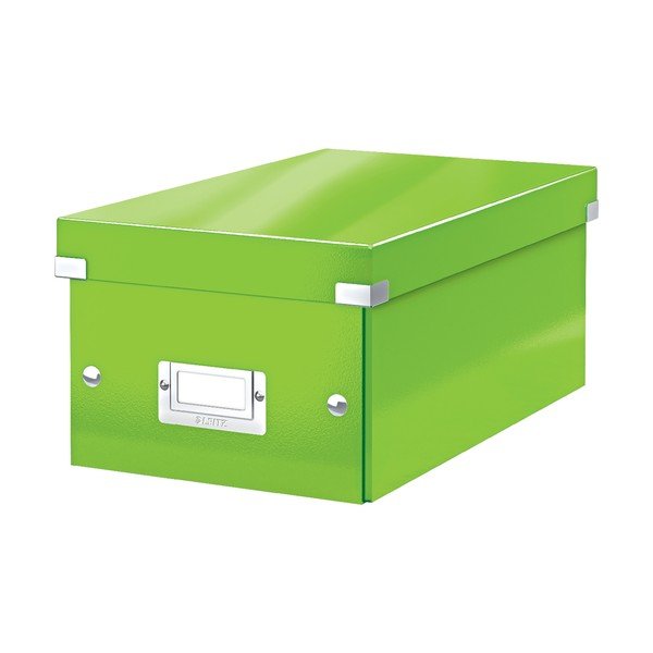 Scatola di cartone verde con coperchio Click&Store - Leitz