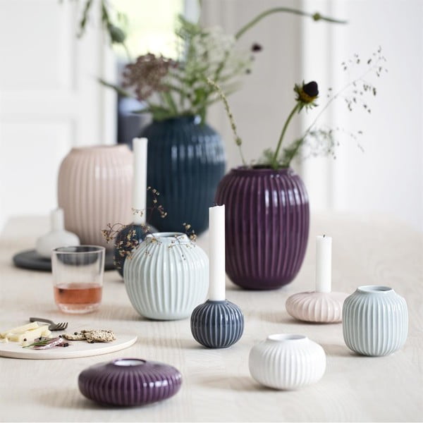 Portacandele in porcellana bianca Hammershoi, ⌀ 8 cm Hammershøi - Kähler Design-image-3
