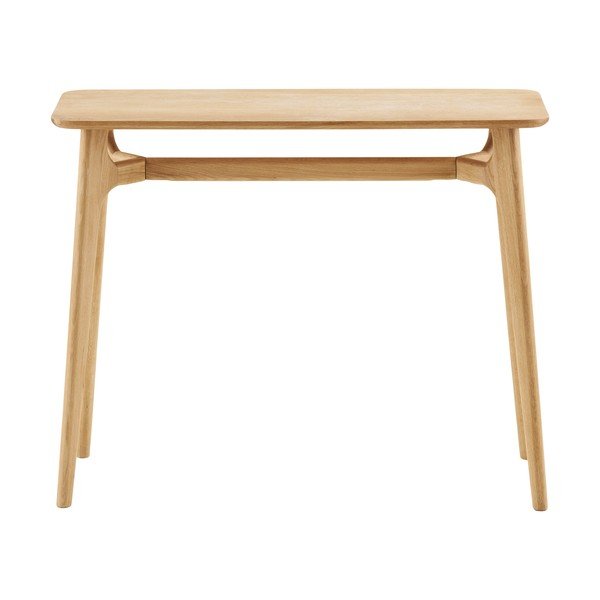 Tavolo consolle colore naturale chiaro con effetto rovere 35x100 cm Rennes – House Nordic-image-4