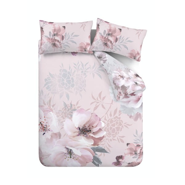 Biancheria da letto rosa , 200 x 200 cm Dramatic Floral - Catherine Lansfield