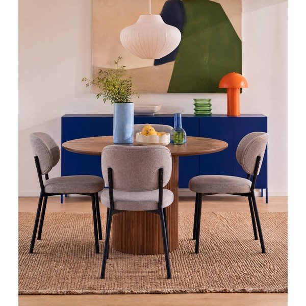 Sedia da pranzo beige Fowler - Unique Furniture-image-3