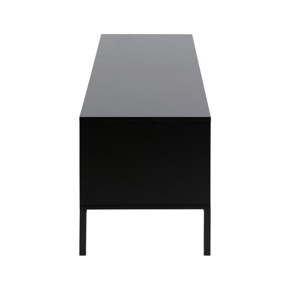 Mobile TV nero-color legno naturale effetto rovere 140x45 cm Seaford - Actona-image-4