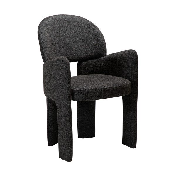 Sedia da pranzo nera con braccioli Aole – DAN-FORM Denmark