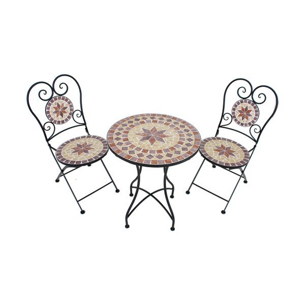 Set di 2 sedie da giardino e tavolo ADDU Amarillo - Garden Pleasure