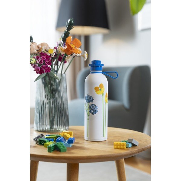 Borraccia termica bianca/blu 560 ml Meadow Flowers – LEGO®-image-1