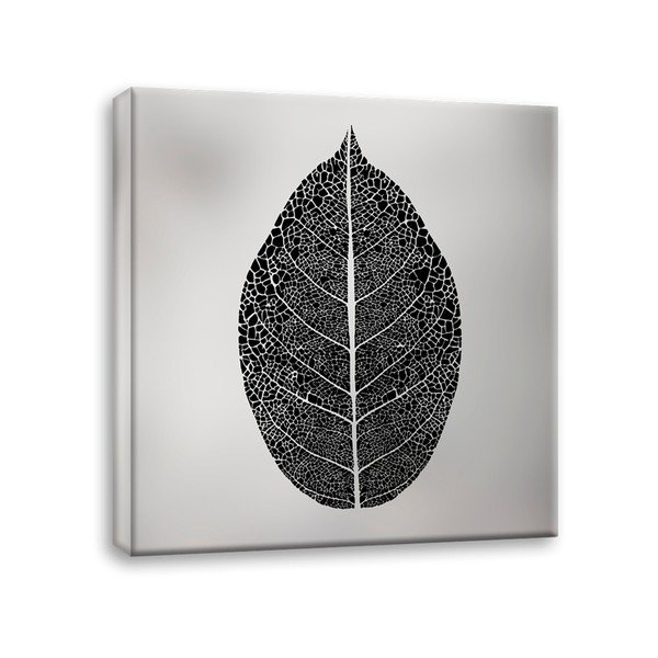 Pittura su tela Foglia d'argento, 60 x 60 cm - Styler-image-2