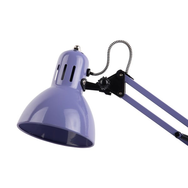 Lampada da tavolo viola con paralume in metallo (altezza 52 cm) Funky Hobby - Leitmotiv-image-3
