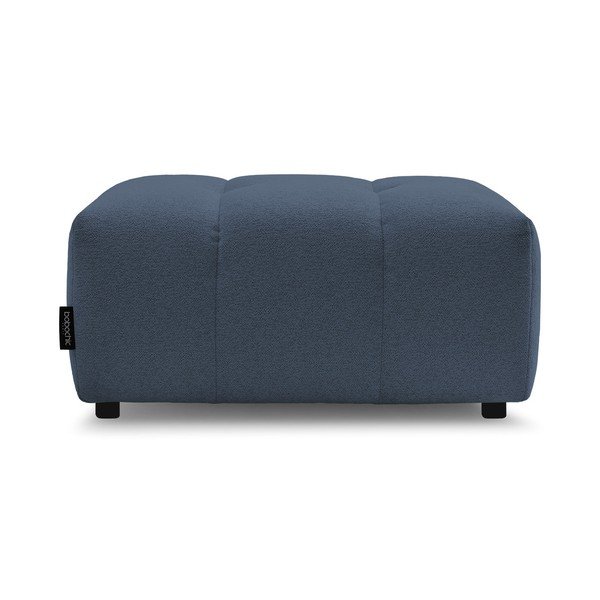 Poggiapiedi blu con rivestimento in ciniglia Roxelane – Bobochic Paris